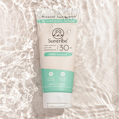 Suntribe solcreme med naturlige mineraler SPF 30 (100 ml)
