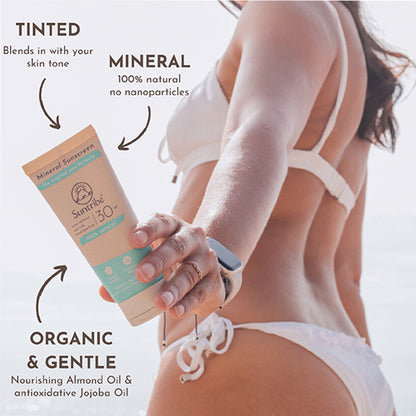Suntribe solcreme med naturlige mineraler SPF 30 (100 ml)