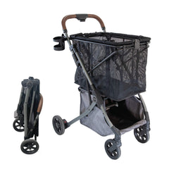 Strolee Shopping Cart, Gray