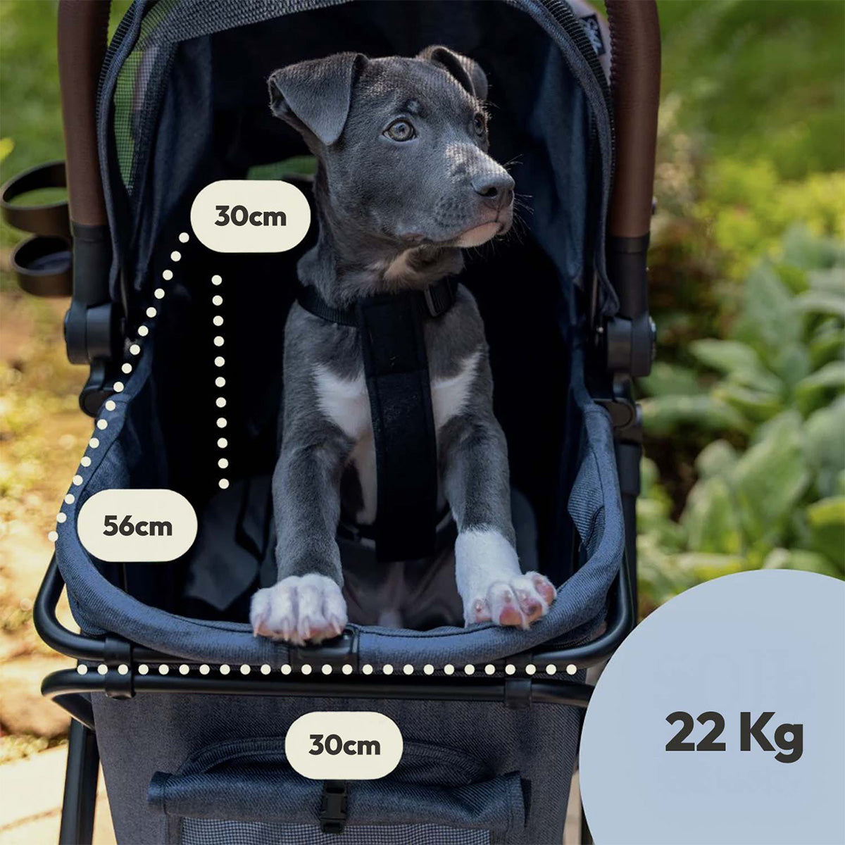 Strolee Animal Basket, Black