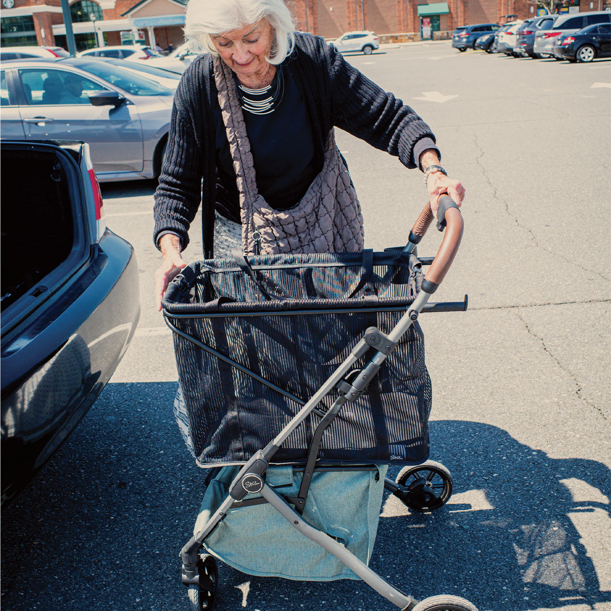 Strolee Shopping Cart, Gray