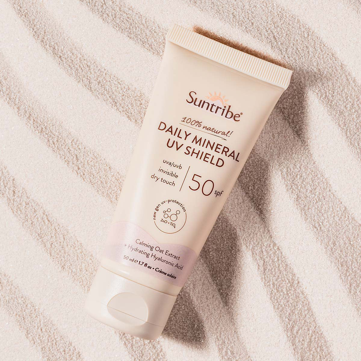 Suntribe Face Sunscreen with Organic Minerals SPF 50 (50 ml)