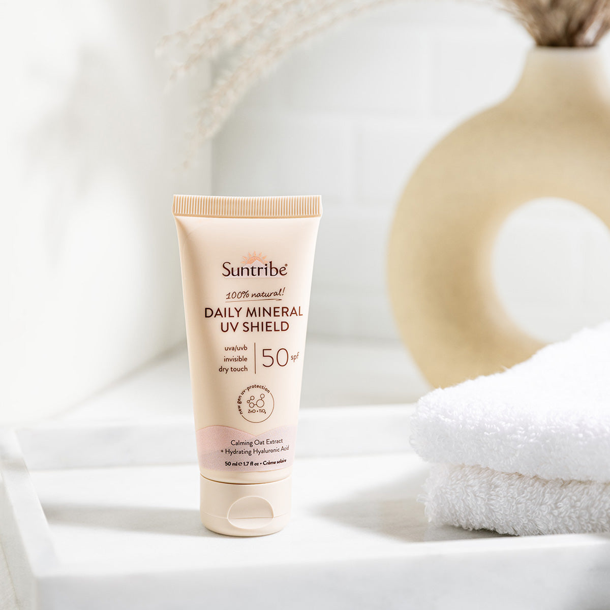 Suntribe Dagkräm med Ekologiska Mineraler SPF 50 (50 ml)