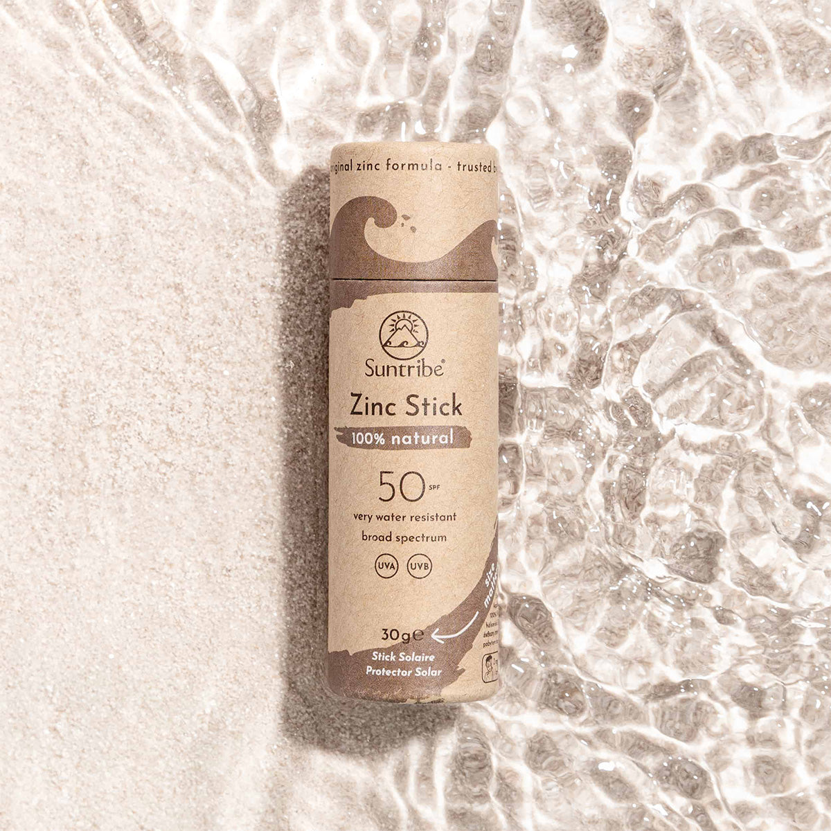 Suntribe Zinc Stick with Natural Minerals SPF 50 (30 g), Skin Color