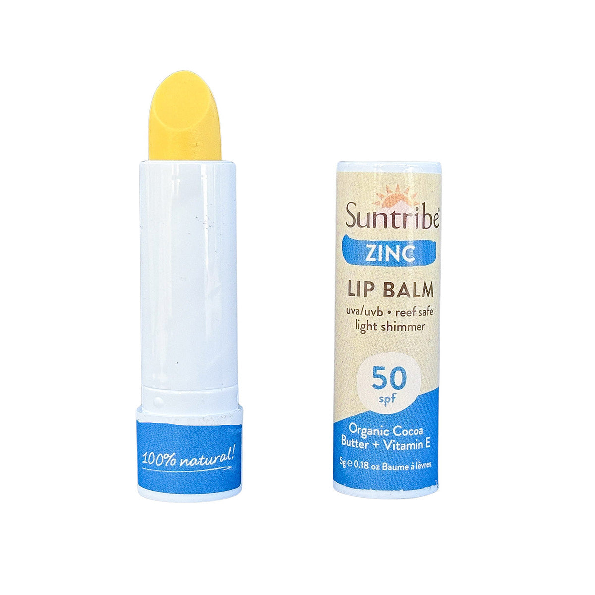 Suntribe Læbepomade med Zink SPF50 (5g)