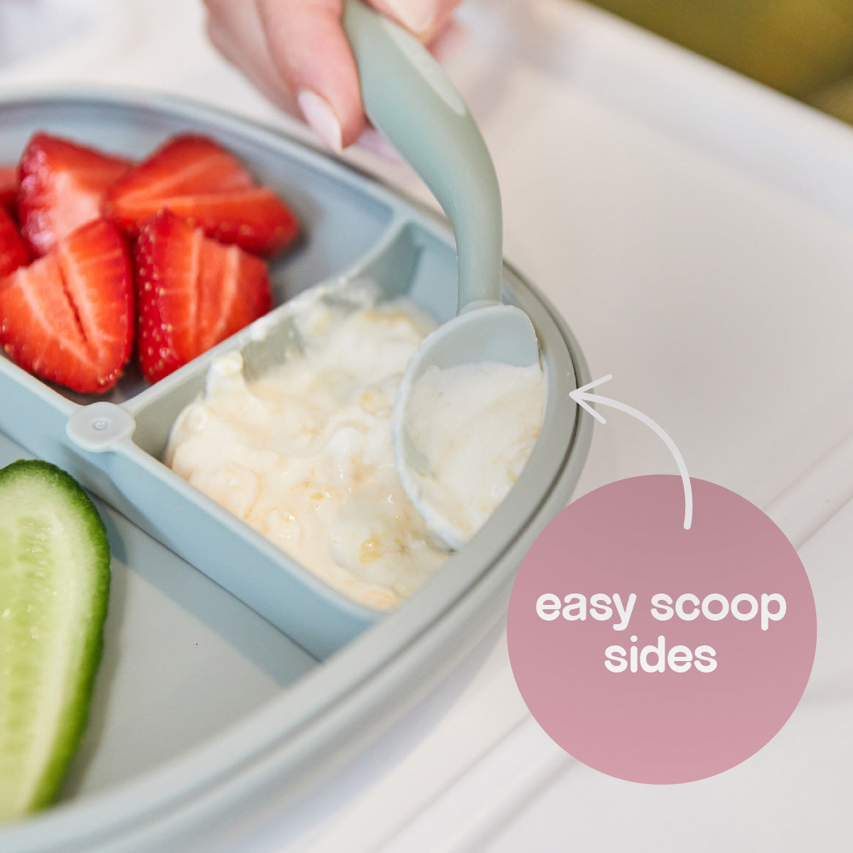 b.box Småbarnsbestick, Grön