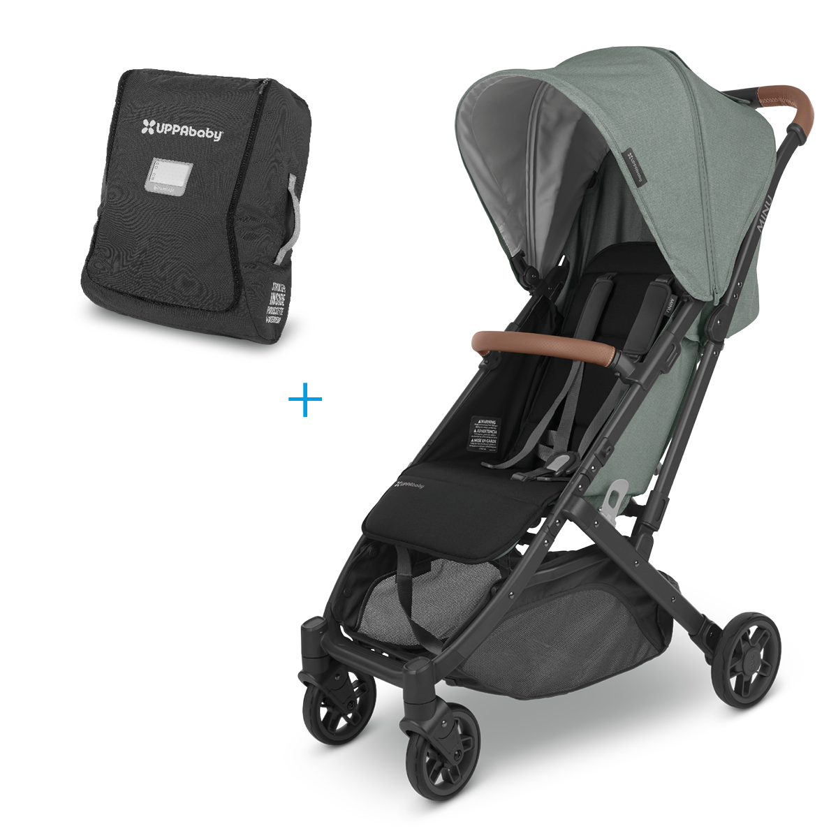 UPPAbaby Minu V2 + Transportväska, Gwen (grön)