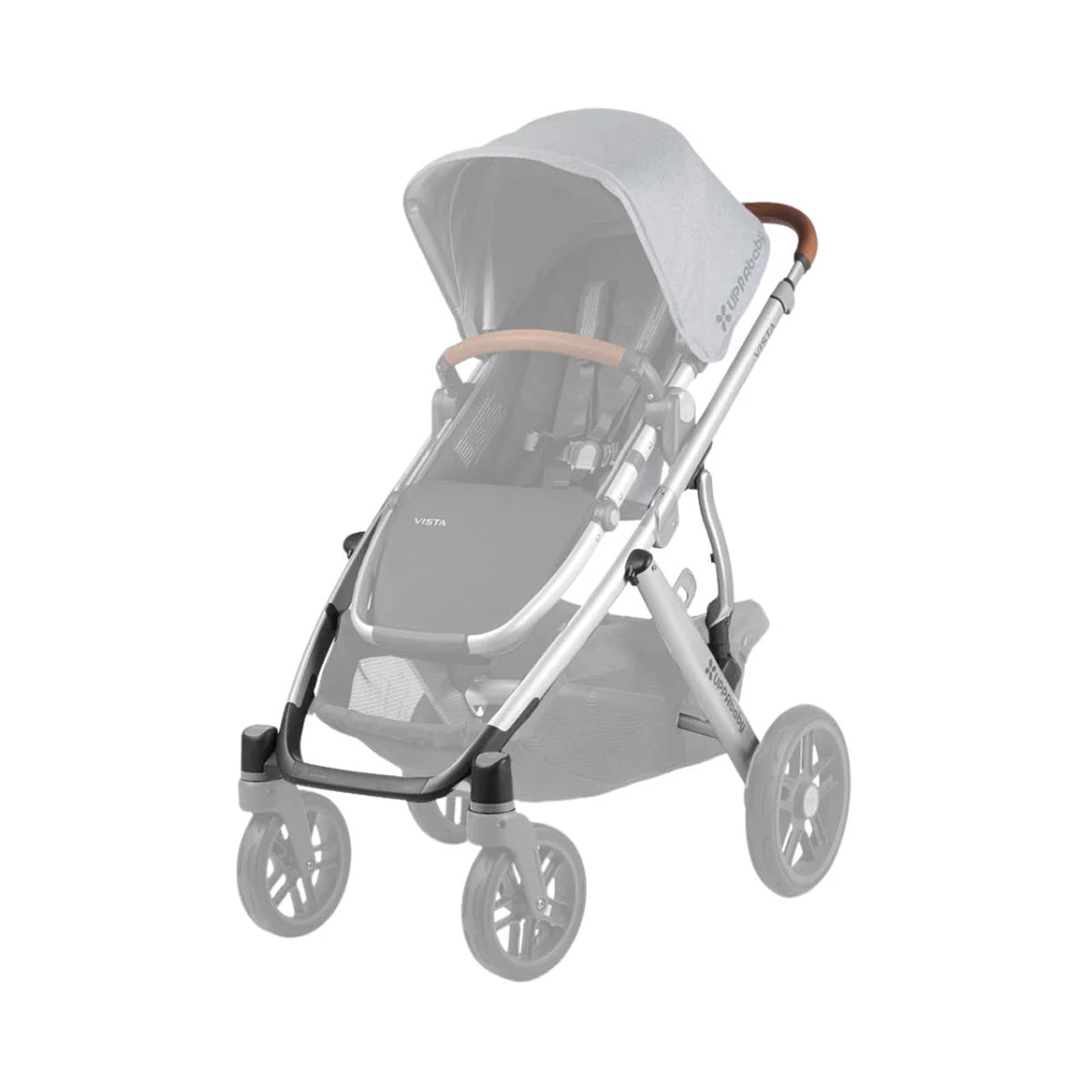 UPPAbaby Reservdelschassi Vista, Silver/Blått Läder, 2019