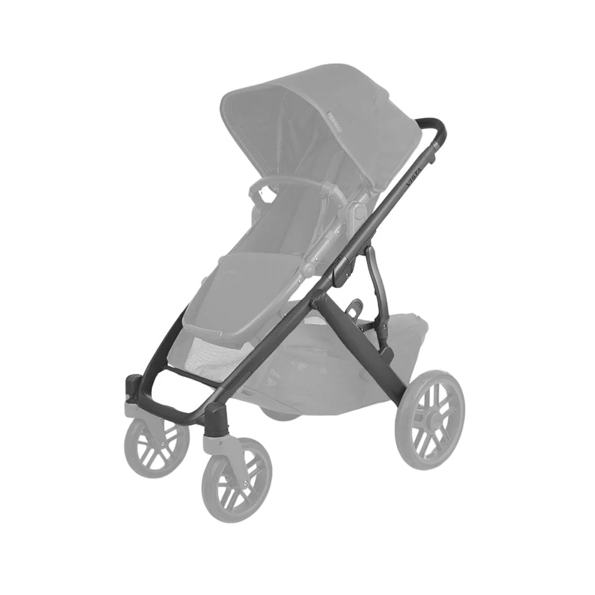 UPPAbaby Reservdelschassi Vista V2, Svart/Svart Läder