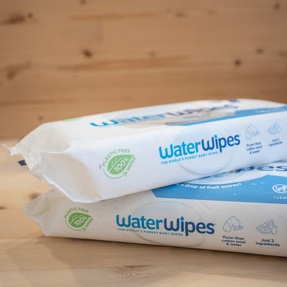 WaterWipes Plastfri vådservietter 9x60