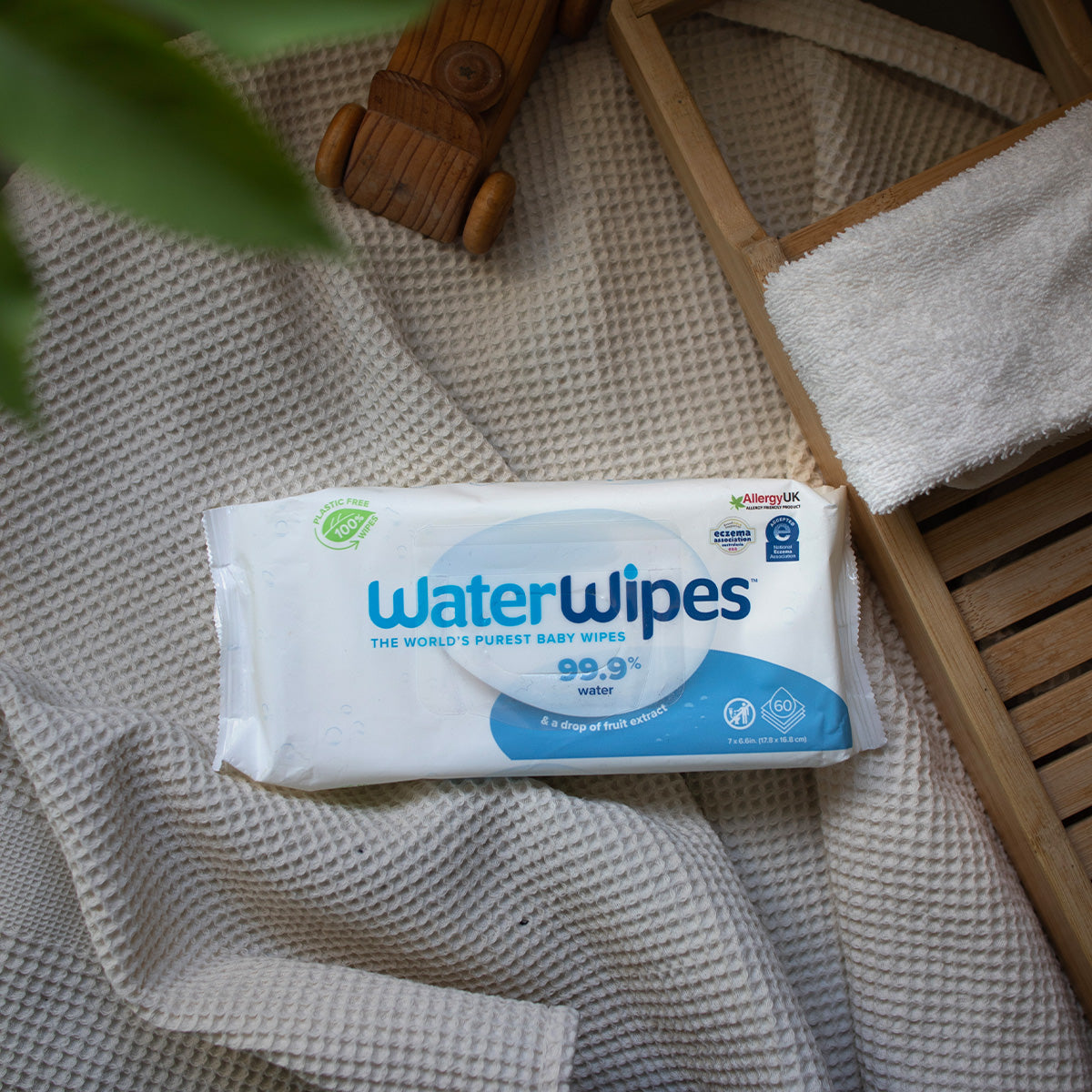 WaterWipes Plastfri Våtservett 60