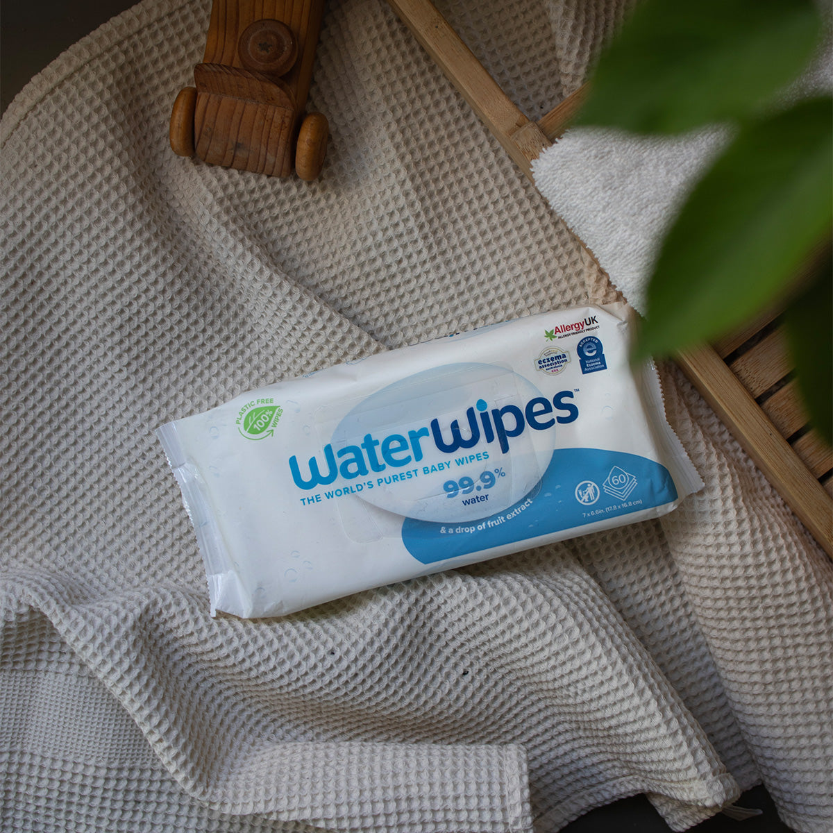 WaterWipes-Plastfri Våtservett 12x60-reirei