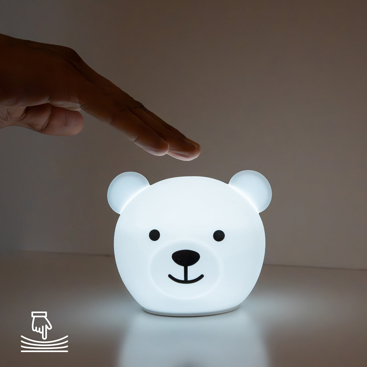 Zazu Night Light Bor Bear, White